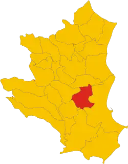 Poziția localității Scandale