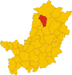 Localizarea Scarperia în Provincia Florența