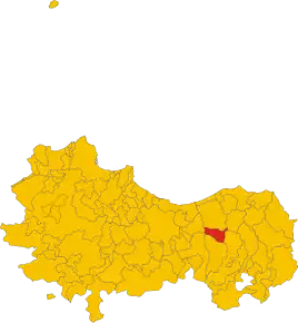 Poziția localității Scillato