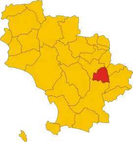 Localizarea Semproniano în Provincia Grosseto