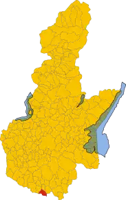 Poziția localității Seniga