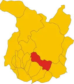 Localizarea Serravalle Pistoiese în Provincia Pistoia