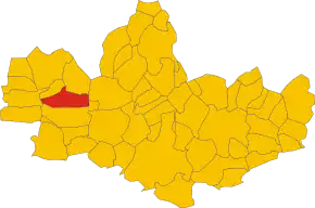 Poziția localității Seveso