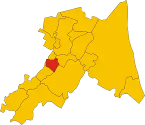 Poziția localității Solarolo