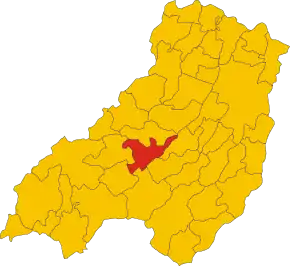 Poziția localității Solignano