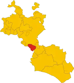 Poziția localității Sommatino