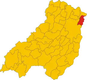 Poziția localității Sorbolo