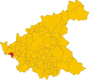 Poziția localității Stimigliano