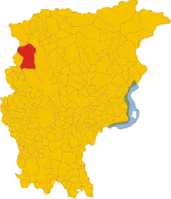 Poziția localității Taleggio