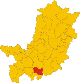 Localizarea Tavarnelle Val di Pesa în Provincia Florența