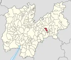 Poziția localității Telve di Sopra