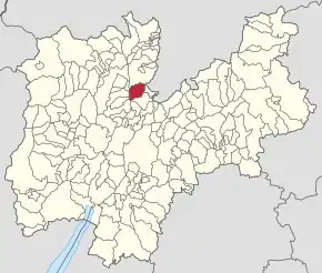 Poziția localității Ton