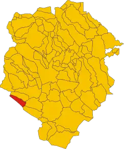 Poziția localității Torrazzo