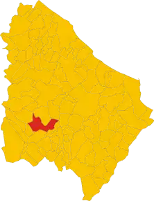 Poziția localității Torricella Peligna