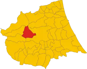 Poziția localității Torricella Sicura