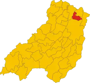 Poziția localității Torrile