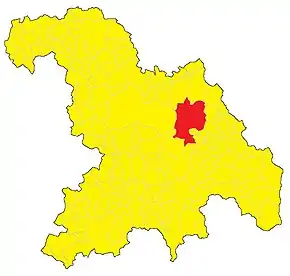 Poziția localității Tortona