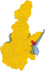 Poziția localității Toscolano-Maderno