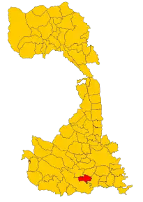 Poziția localității Tricerro