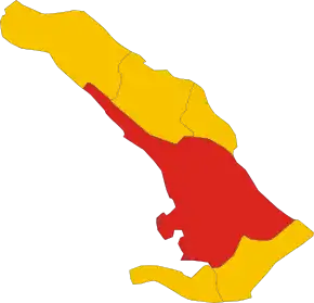 Poziția localității Triest