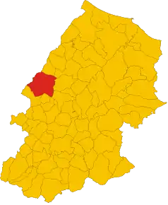 Localizarea Trivento în Provincia Campobasso