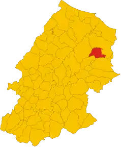 Localizarea Ururi în Provincia Campobasso