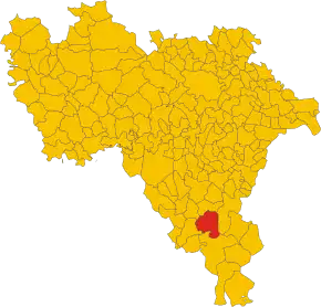 Poziția localității Val di Nizza