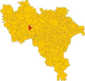 Poziția localității Valeggio