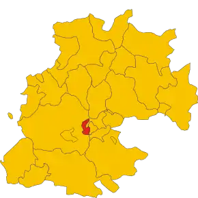 Poziția localității Valguarnera Caropepe