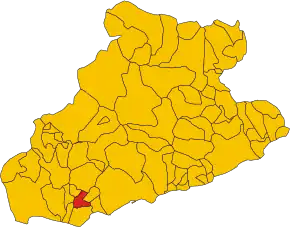 Poziția localității Vallebona