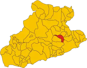 Poziția localității Vasia