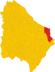 Poziția localității Comune di Vasto