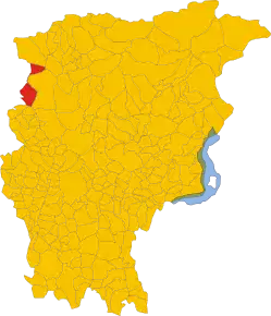 Poziția localității Vedeseta