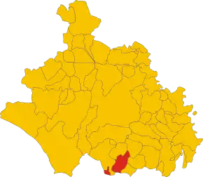 Poziția localității Vejano