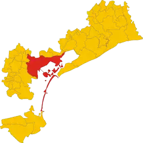 Poziția localității Veneția
