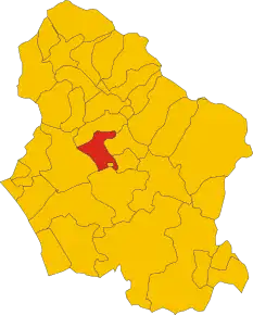 Localizarea Vergemoli în Provincia Lucca