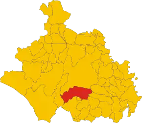 Poziția localității Vetralla