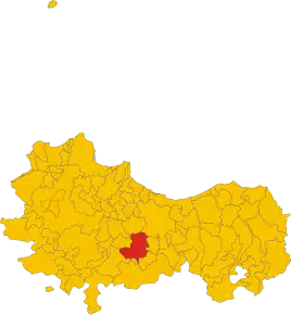 Poziția localității Vicari