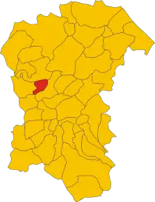 Poziția localității Vicoli