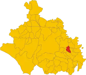 Poziția localității Vignanello