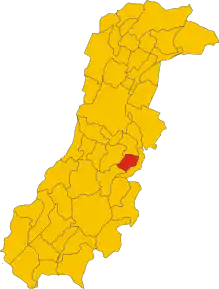 Poziția localității Vignola