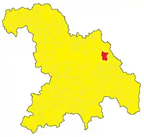 Poziția localității Viguzzolo