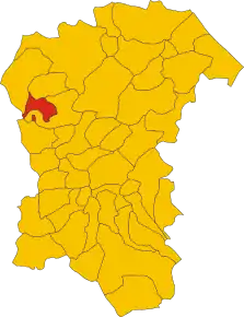 Poziția localității Villa Celiera