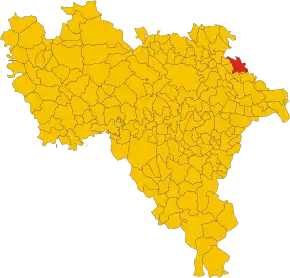 Poziția localității Villanterio