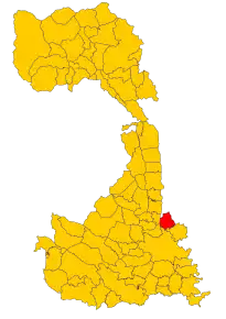 Poziția localității Villata