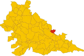 Poziția localității Villimpenta