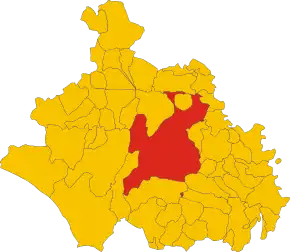 Poziția localității Commune di Viterbo