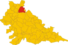 Poziția localității Volta Mantovana