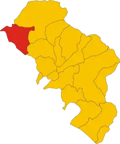 Localizarea Zeri în Provincia Massa-Carrara