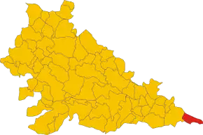 Poziția localității Felonica